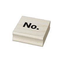 Rubber stempel 5 x 5 cm: Nee.
