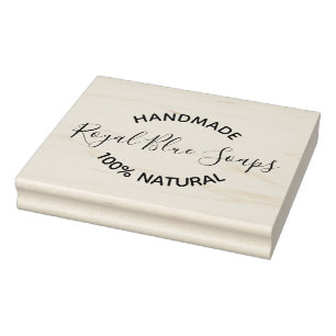 Rubber Stempel - Handgemaakte Zeep Bedrijfsnaam