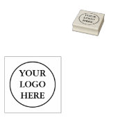 Rubber stempel met eigen logo (Gestempeld)