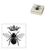 Rubber stempel met  queen bee (Gestempeld)