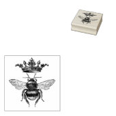Rubber stempel met  queen bee (Gestempeld)