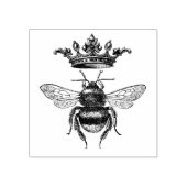 Rubber stempel met  queen bee (Afrduk)