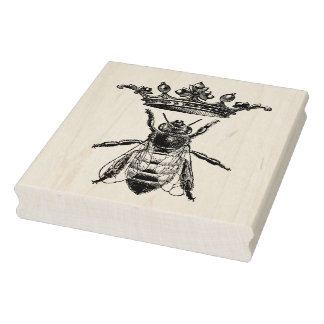 Rubber stempel met  queen bee