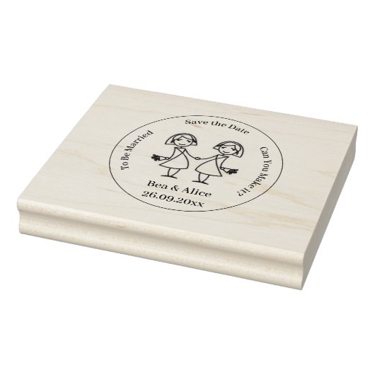 Rubber Stempel - Save The Date Lesbisch (Stempel)