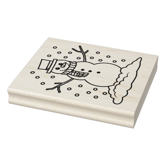 Rubber Stempel - Sneeuwman (Stempel)