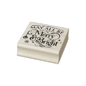 Rubber stempel voor droog en helder kerstkaartje (Stempel)