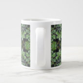 Rubber Tree Leaf Patroon Extra Grote Mok (Achterkant)