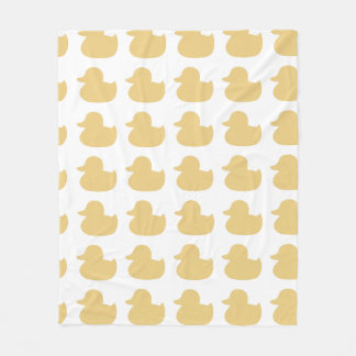 Rubber Yellow Ducky Design Fleece Deken