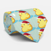 Rubbereend met luchtbellen en een stropdas voor ke (Opgerold)