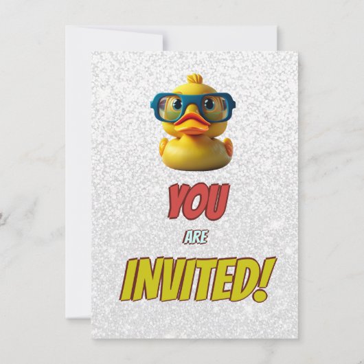 Rubbereend Schattige Gepersonaliseerde Verjaardag  Kaart (Achterkant)