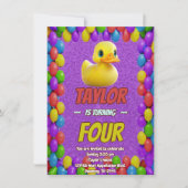 Rubbereend Schattige Gepersonaliseerde Verjaardag Kaart (Voorkant)