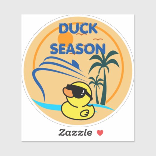 rubbereendenseizoen sticker (Vel)