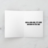 Rubberen eend gepersonaliseerde leuke groet verjaa kaart (Binnen)