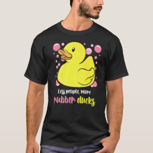 Rubberen eend minder mensen meer rubberen eenden b t-shirt