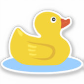 Rubberen Eend Sticker (Voorkant)