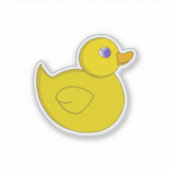 Rubberen Eend Sticker (Voorkant)