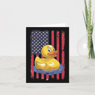 Rubberen Eend Usa Vlag Onafhankelijkheidsdag Bad E Kaart