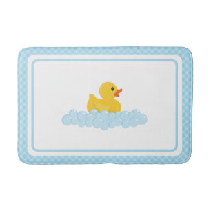rubberen eendenbadmat Schattige Yellow Ducky en Badmat