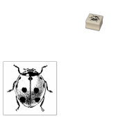 Rubberen stempel met  lieveheersbeestje (Gestempeld)