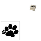 Rubberen stempel - Polydactyl rechterpoot (v2) (Gestempeld)