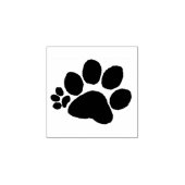 Rubberen stempel - Polydactyl rechterpoot (v2) (Afrduk)