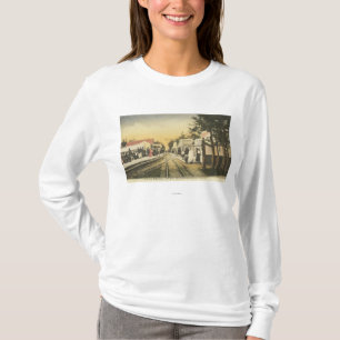 Rubbernek Row Railroad Uitzicht T-shirt