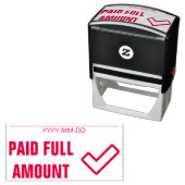 Rubberstempel "BETAALBEDRAG" Zelfinktende Stempel (In situ)