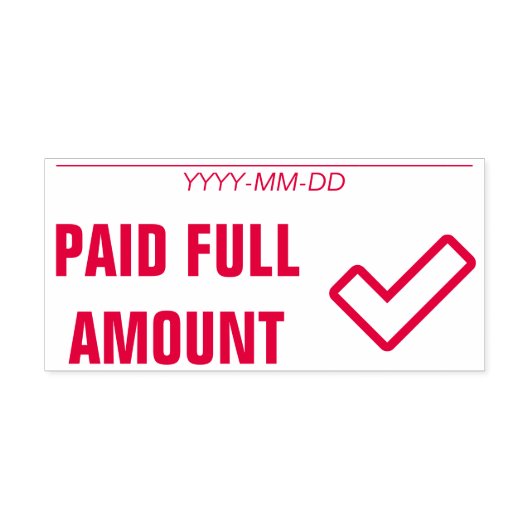 Rubberstempel "BETAALBEDRAG" Zelfinktende Stempel (Design)