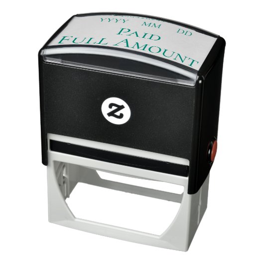 Rubberstempel "betaald volledig bedrag" zelfinktende stempel (Product)