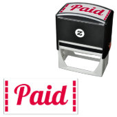 Rubberstempel "betaald" zelfinktende stempel (In situ)