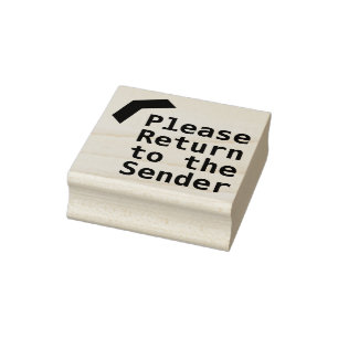 Rubberstempel "Gelieve terug te keren naar de afze