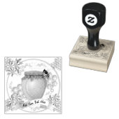 Rubberstempel honingbijen 	rubberstempel (Gestempeld)