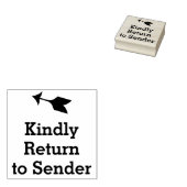 Rubberstempel "Kindly Return to Sender" Rubberstempel (Gestempeld)