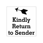 Rubberstempel "Kindly Return to Sender" Rubberstempel (Afrduk)