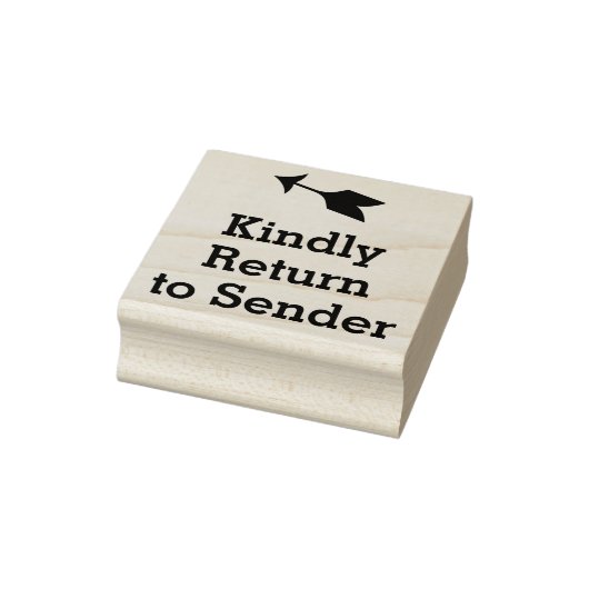 Rubberstempel "Kindly Return to Sender" Rubberstempel (Stempel)