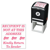 Rubberstempel "Kindly Return to Sender" Zelfinktende Stempel (In situ)