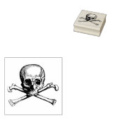 Rubberstempel met jolly Roger Rubberstempel (Gestempeld)