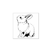 Rubberstempel met Konijn (Afrduk)