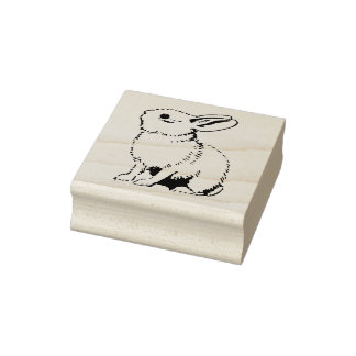 Rubberstempel met Konijn