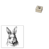 Rubberstempel met Konijn (Gestempeld)