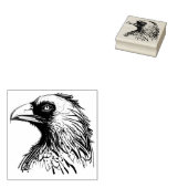 rubberstempel met kraaikop 	rubberstempel (Gestempeld)