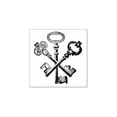 Rubberstempel met  toetsen 	rubberstempel (Afrduk)