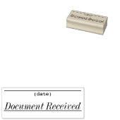 Rubberstempel "Ontvangen document" Rubberstempel (Gestempeld)