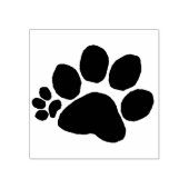 Rubberstempel - Polydactylpootdruk 2 (rechts) Rubberstempel (Afrduk)