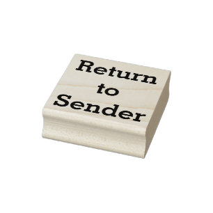 Rubberstempel "Terug naar afzender"