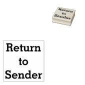 Rubberstempel "Terug naar afzender" Rubberstempel (Gestempeld)