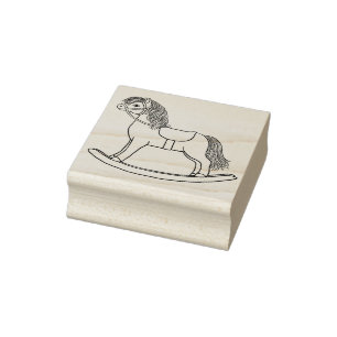 Rubberstempel van de Cute Rocking Horse