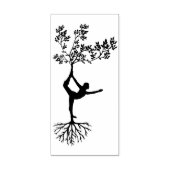 rubberstempel van natuur danseres 	rubberstempel (Afrduk)
