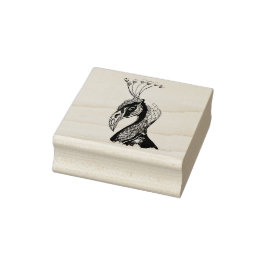 rubberstempel van pauw 	rubberstempel