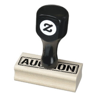 Rubberstempel van veiling